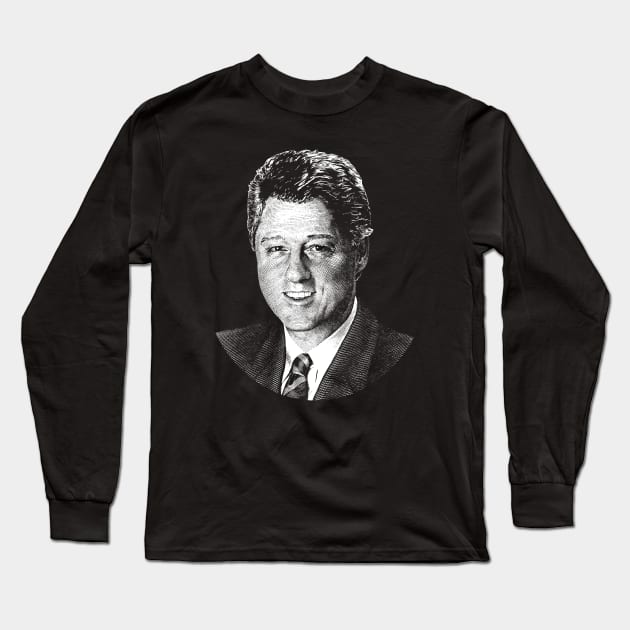 President Bill Clinton Long Sleeve T-Shirt by warishellstore